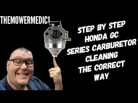 STEP BY STEP HONDA GCV 160 CARBURETOR CLEANING THE CORRECT WAY