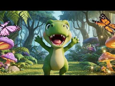 The Happy Little Dino | Cute 3D Dino Dance Rhyme for Kids | Fun Learning Animation