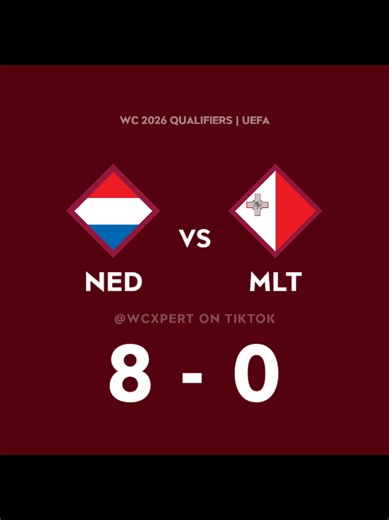 Nederland verslaat Malta met 8-0 in WK Kwalificaties