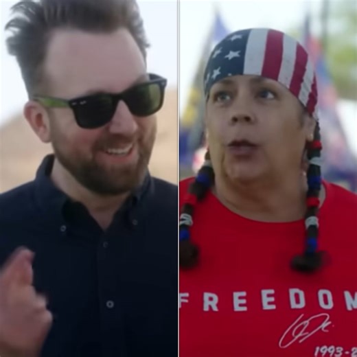 Jordan Klepper exposes Donald Trump supporter’s head-spinning logic right to her face
