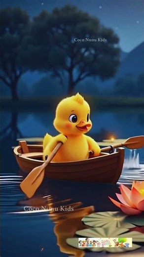 🦆 Duck Sailing Boat Song ⛵ | Waddle Garden Dance 🌸 | Kids Shorts #coconunukids #rhymes #shorts