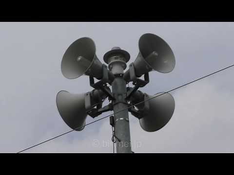 平成29年全国瞬時警報システム(Jアラート)全国一斉情報伝達訓練 北九州市同報系防災行政無線屋外拡声子局 南-5