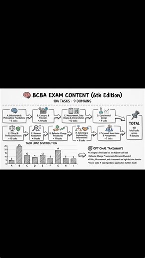 Shaping Minds ABA, LLC on Instagram: "📚 BCBA Exam Prep: Distribution of Tasks by Domain #BCBA #RBT #FutureBCBA #BCBAExam #BCBAExamPrep"