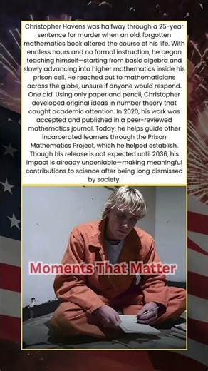 Inmate Releases Groundbreaking Original Mathematics Research