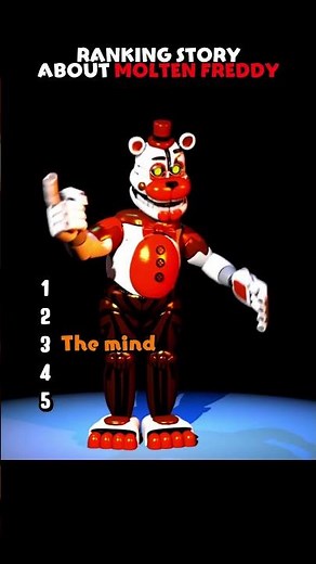 FNAF RANKING STORY ABOUT MOLTEN FREDDY!! #fnaf #ranking #horrorgame @bagos11