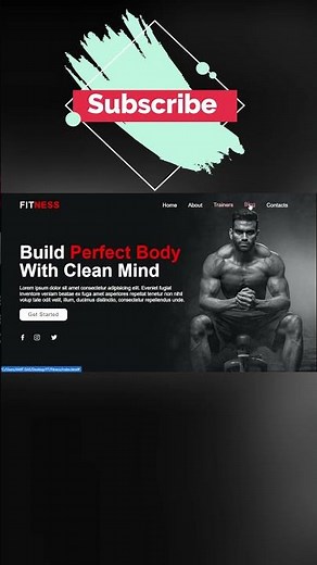Responsive Fitness Landing Page Website Design Using HTML CSS & JavaScript | How to Create Website