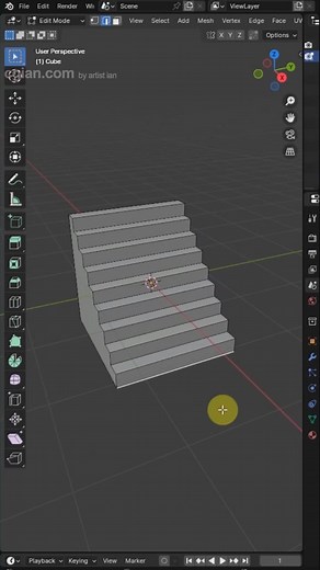 386 reactions · 46 shares | Quick video shows how we can make stairs using Bevel in Blender. #blender #3d Happy sharing and save it for later. Watch here, | Cg Ian | Facebook