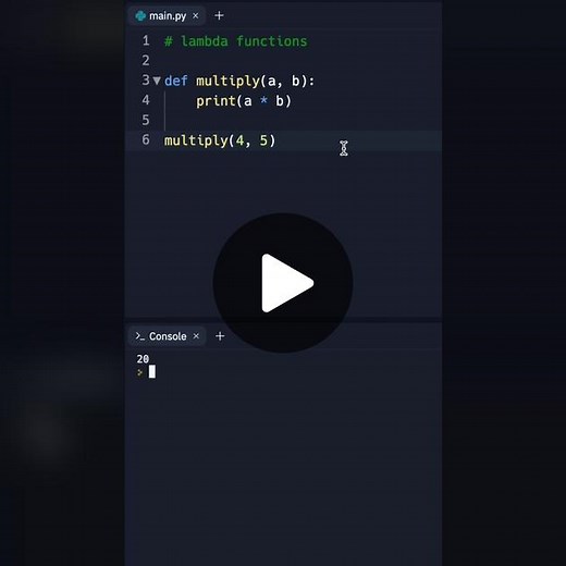 Something new… Lambda functions are super handy when scripting #bluehandcoding #python #coding #programming #tech #fyp