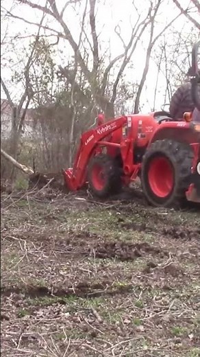 Tree Removal Made Easy: Kubota Tractor with Titan Stump Bucket in Action!