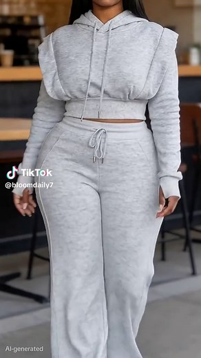Women's Hooded Sweatshirt Set#twopieceset #casualoutfits #streetwear #spotlightfinds #tiktokshop