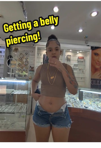 Getting a belly piercing! #navel #piercing #belly #caribbean #princeswanny