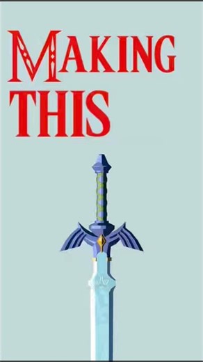 Making a MASTER SWORD PART 1 #3dprinting #zelda #nintendo #shorts