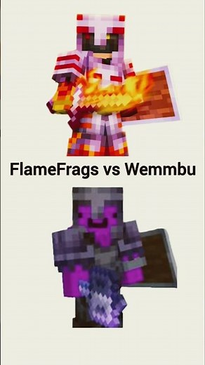 FlameFrags vs Wemmbu! #minecraft #FlameFrags #Wemmbu