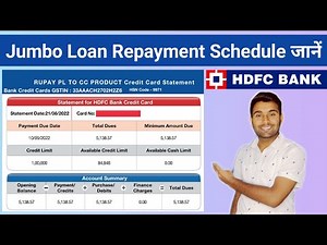Know HDFC Bank Insta Jumbo Loan Repayment Schedule