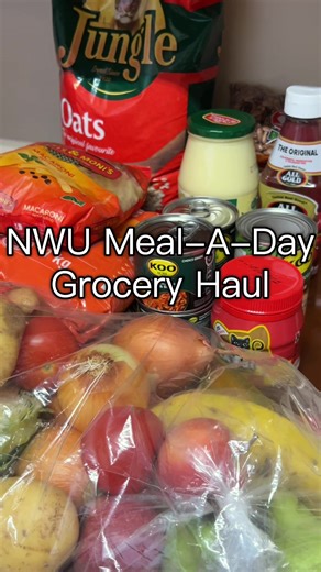 Grateful for such initiatives and we feel so seen as self funded students😭❤️ #nwu #nwumafikengcampus #groceryhaul