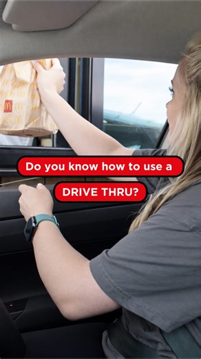 It turns out the most challenging part of driving involves ordering fries...🍟👀👆 | RED Driving School Official Page