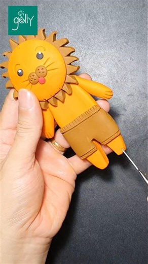 I Made Lion From Clay #clayart #diy #claymodeling