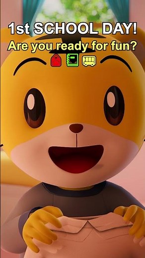 🎒 First Day of SCHOOL! Let’s Go! 🏫🐯 #shimajiro #backtoschool #preschooladventures