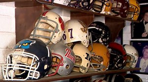 Home of massive football helmet collection up for sale