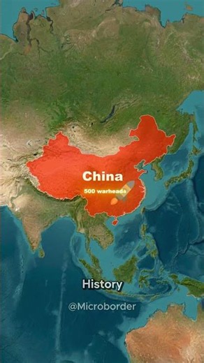 Five countries that could end everything in half an hour #nuclear #geopolitics #map