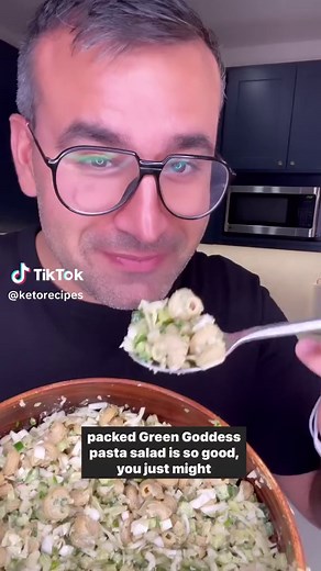 Protein-Packed Green Goddess Pasta Salad Recipe
