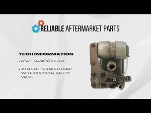 Hydraulic Pump Fits Massey Ferguson 35 50 65 202 204 205 184472V93 180473M93