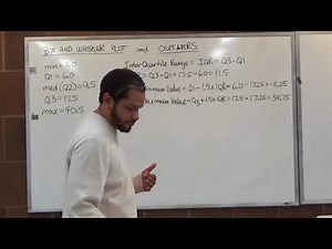 IQR, Outliers, Box and Whiskers Plot