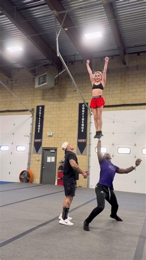 Freya Skye music 🤝 stunt videos #cheer #cheerleading #cheerleader #partnerstunt #stunting #stunt