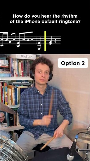 How do you hear the rhythms of the iPhone “Opening” ringtone?