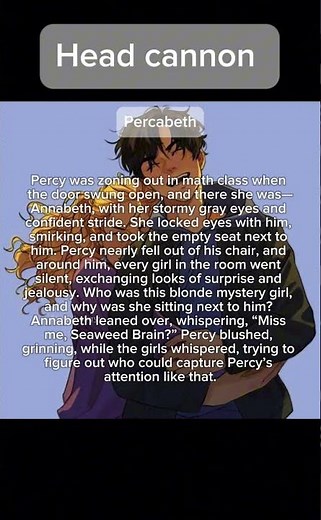 Headcanon #percabeth #annabeth #percyjackson #headcanon #headcanons