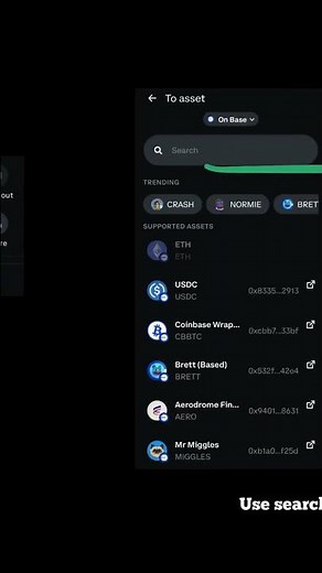 How to swap tokens with coinbase wallet