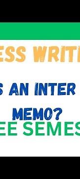 How to write an Interoffice ? businesswritingMemo