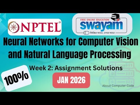 Neural network for computer vision and natural language processing week2 assignmentsolution(Jan2026)