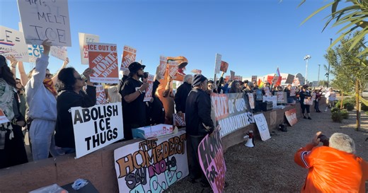 ICE protests continue in Phoenix outside Home Depot