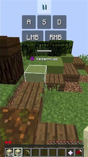 COMO FAZER NINJA BRIDGE - MINECRAFT #minecraft #bedwars #pvp #kaizenmc #shorts #fyp