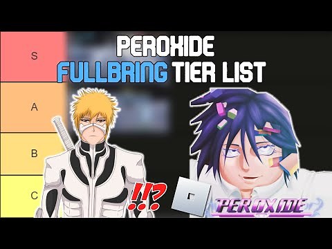 Peroxide Fullbring Tier List | Roblox Tier Lists