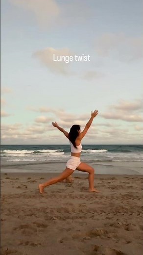 Try this beach yoga flow 🌊