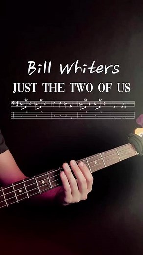 Easy Bass Lines | Just the Two of Us - Bill Whiters (yes the recording is old so its sounds super out of tune….) #basscover #bassclef #basstabs #bassline #tiktokbass