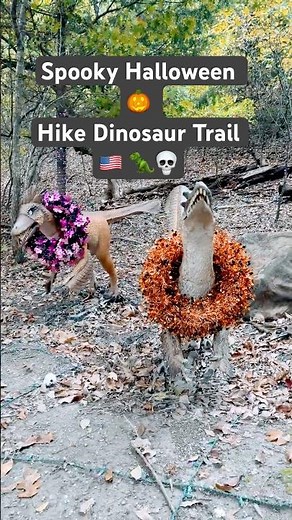 Spooky Halloween Hike on Dinosaur Trail 🦖💀 Skeletons, Shadows & Trailhead Scenery! #HalloweenHike