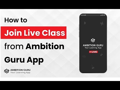 How to join Live Classes in Ambition Guru?