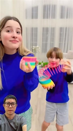 Whose rainbow spring is bigger? #trendingshorts #trendingvideo #shorts #shortsviral #viralshorts