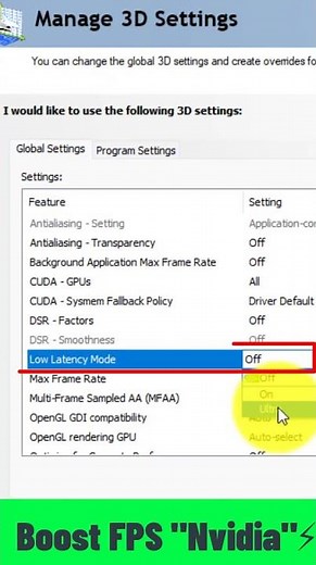 NVIDIA Settings for Max FPS and Low Latency ⚡ Instant Boost
