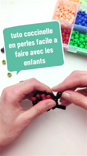 Tuto coccinelle en perles pour enfants