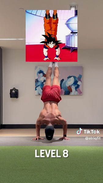 Anime Exercises Levels 1-13 #animexercises #calisthenics #dragonball #goku #dio #azula #avatarthelastairbender #iroh #jojosbizarreadventure #baki #demonslayer #inosuke #hanma #STRIQfit