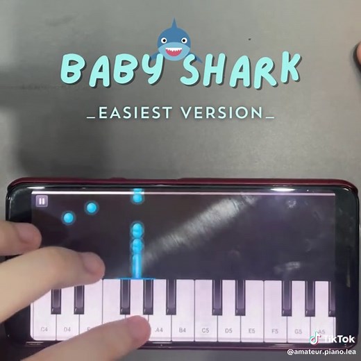 Baby Shark Easy Piano Tiles Tutorial