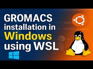Molecular Dynamics simulation for beginners | Gromacs installation in windows 10/11 using WSL2