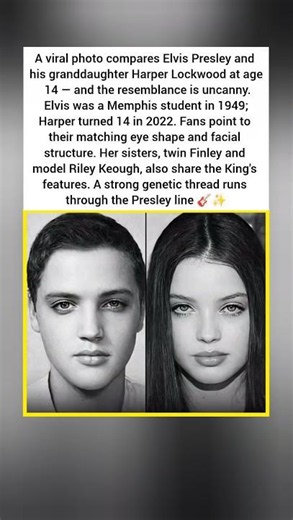 Elvis Presley and His Granddaughter Look EXACTLY Alike! 😱