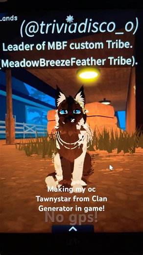 Making my oc TawnyStar from Clan Generator into WCUE! #wcuemorph #wcue # oc