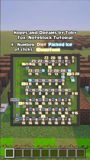 Hopes and Dreams - Toby Fox. Minecraft note block song tutorial. #Minecraft #undertale #music