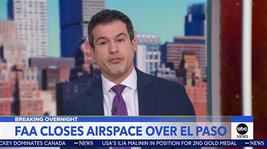 The FAA issued temporary flight restrictions over El Paso, Texas, and Santa Teresa, New Mexico, citing “special security reasons.” Gio Benitez reports. | Good Morning America